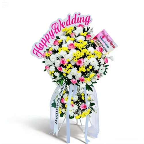 Standing Flowers Ucapan Wedding