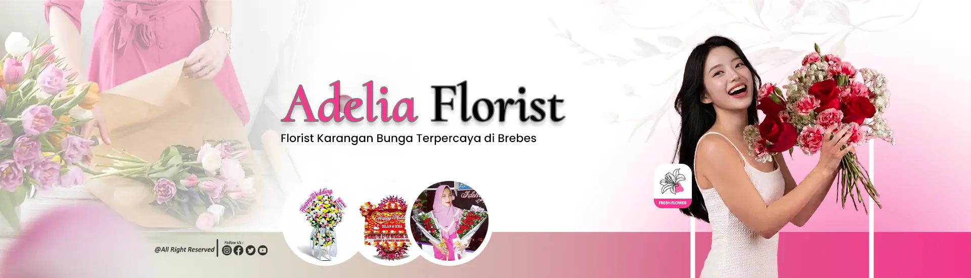 subheader Adelia Florist Karangan Bunga Brebes